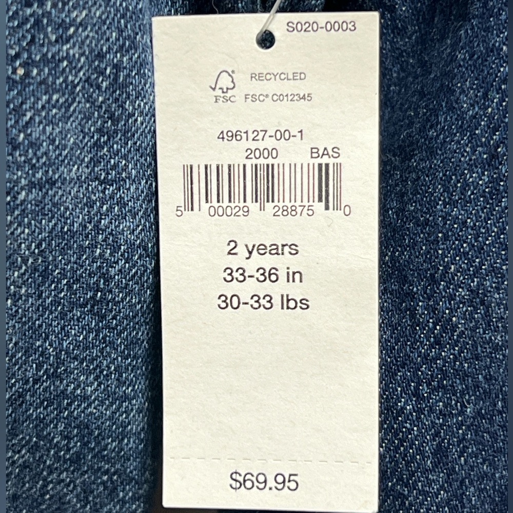 Gap Disney Mickey Mouse Toddlers
Kids Icon Denim Jacket Boys Girls Blue
Jean 2T - Picture 3 of 4